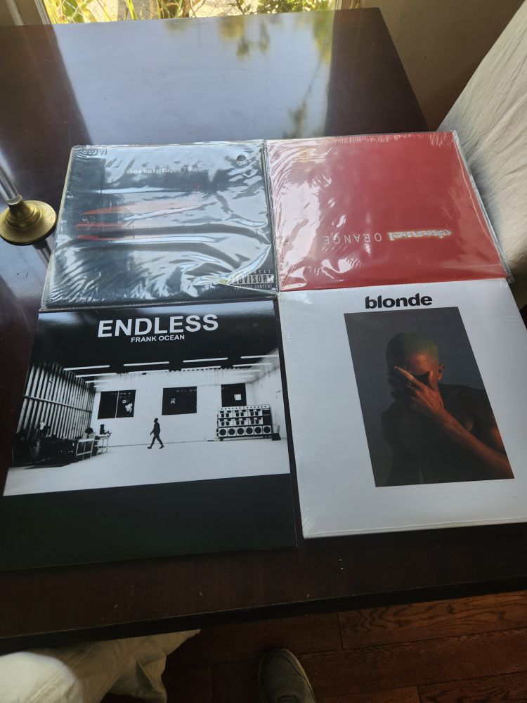 Four frank ocean albums on vinyl 
