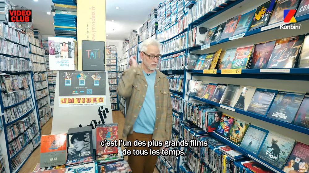 Capture d'écran du Vidéo Club de Konbini avec James Gunn où il dit "C'est l'un des plus grands films de tous les temps"