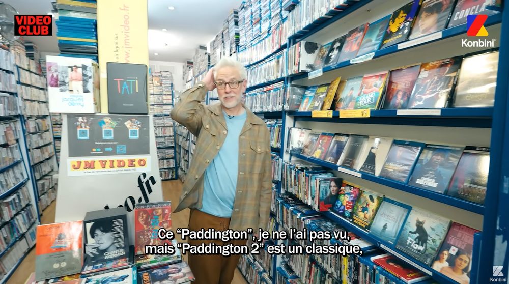 Capture d'écran du Vidéo Club de Konbini avec James Gunn où il dit "Paddington 2 est un classique"