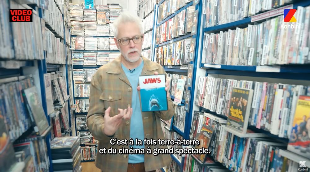 Capture d'écran du Video Club de Konbini avec James Gunn disant que c'est un "film parfait", à la fois "terre à terre et du cinéma à grand spectacle"