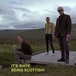 scene from trainspotting where renton is saying, “it’s shite being scottish!!”