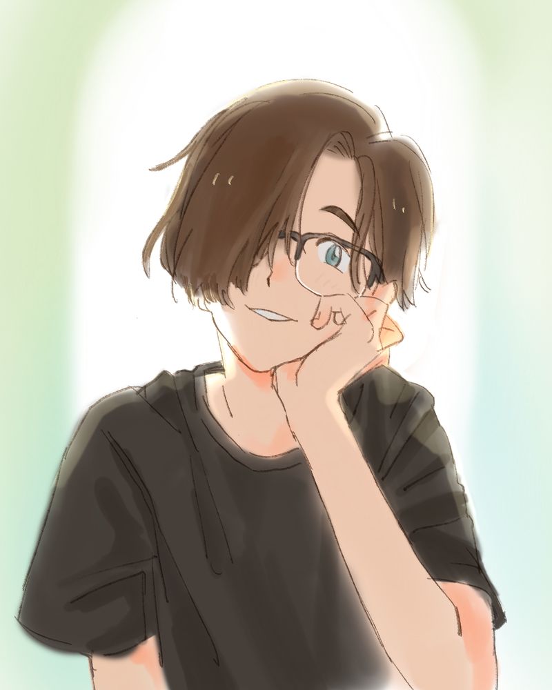 Fanart of Kagehira Rui from The Colors Within (きみの色)