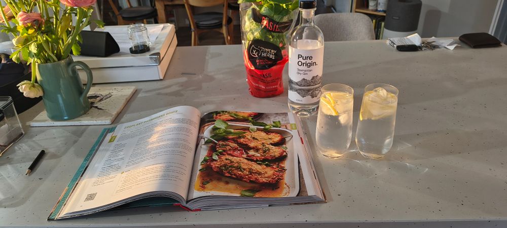 2 x G&T and aubergine parmigiana recipe