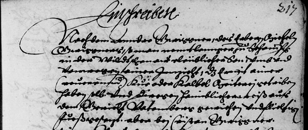 Nachdem Anndre Gwiggner ... umb und vorwegen einer Innzicht, daß er mit einer Kue oder Kalbel Meiterei getriben haben soll und deswegen heimblicherweis aus dem Gericht Ratemberg gewichen und flichtigen Fueß gesezt ...