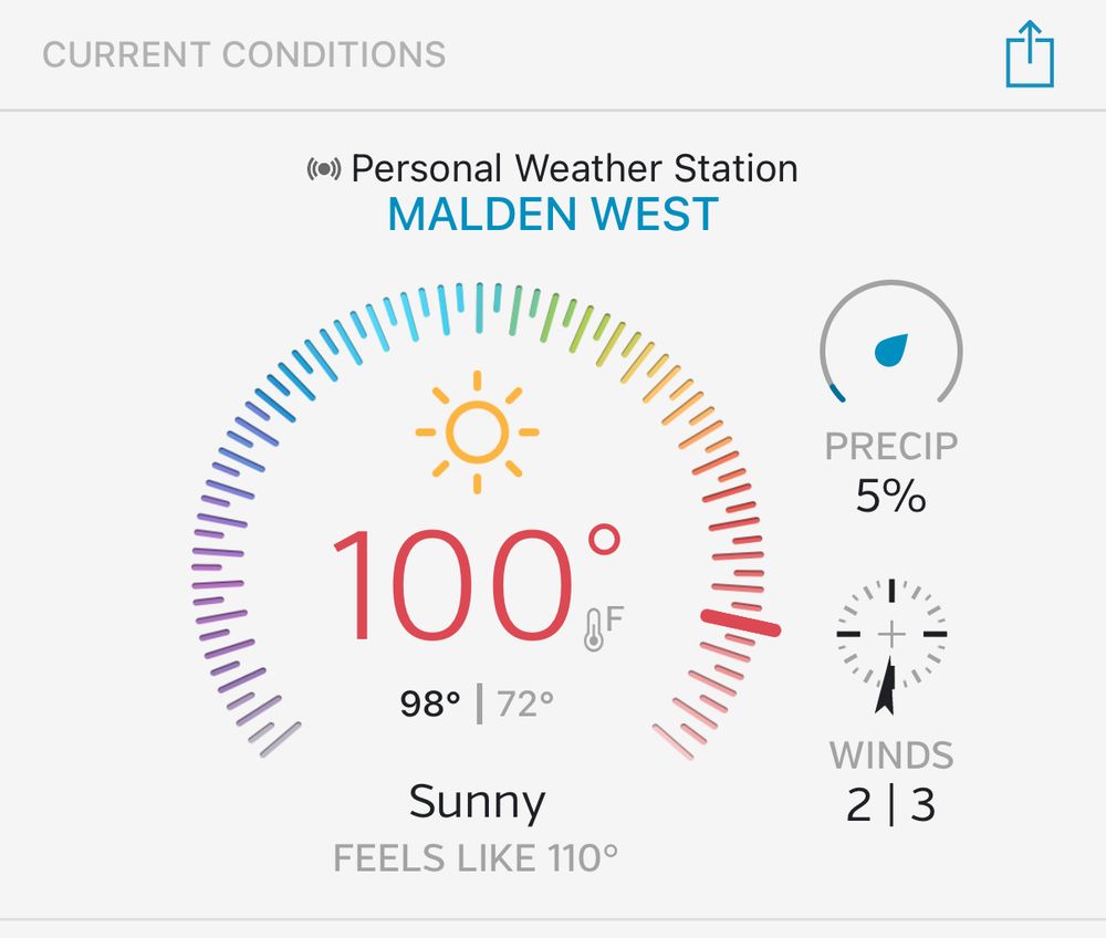 Current weather conditions in Malden, Massachusetts 
