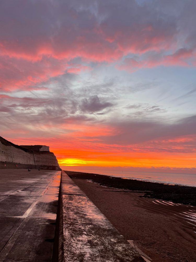 Sunrise beach view