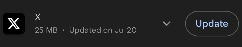 Screencap of the last time Twitter was updated.