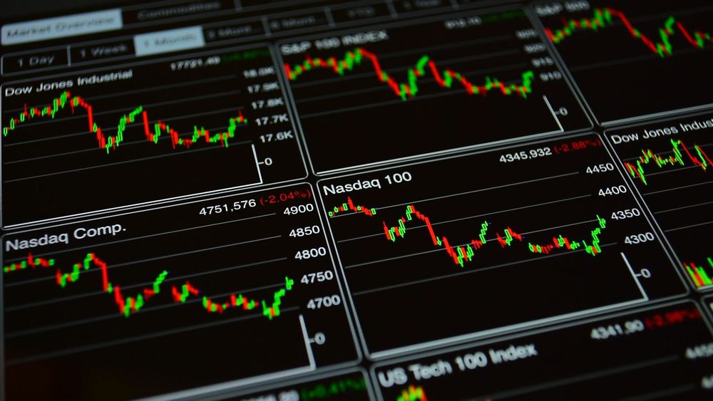 photo of various stock market charts