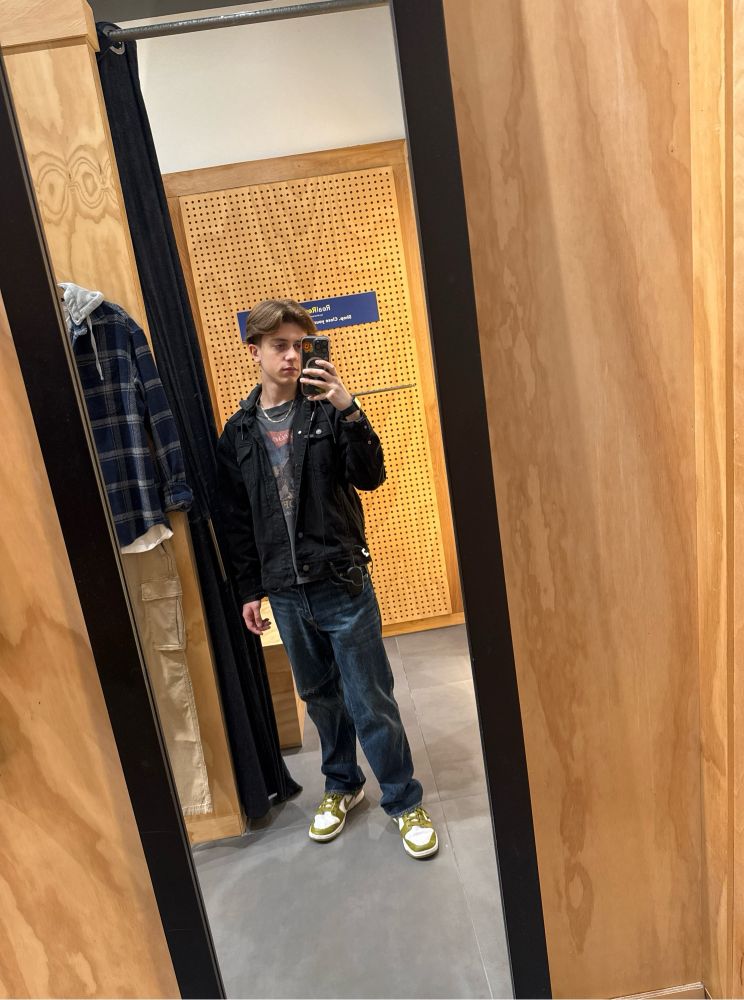 thin twig in a mirror