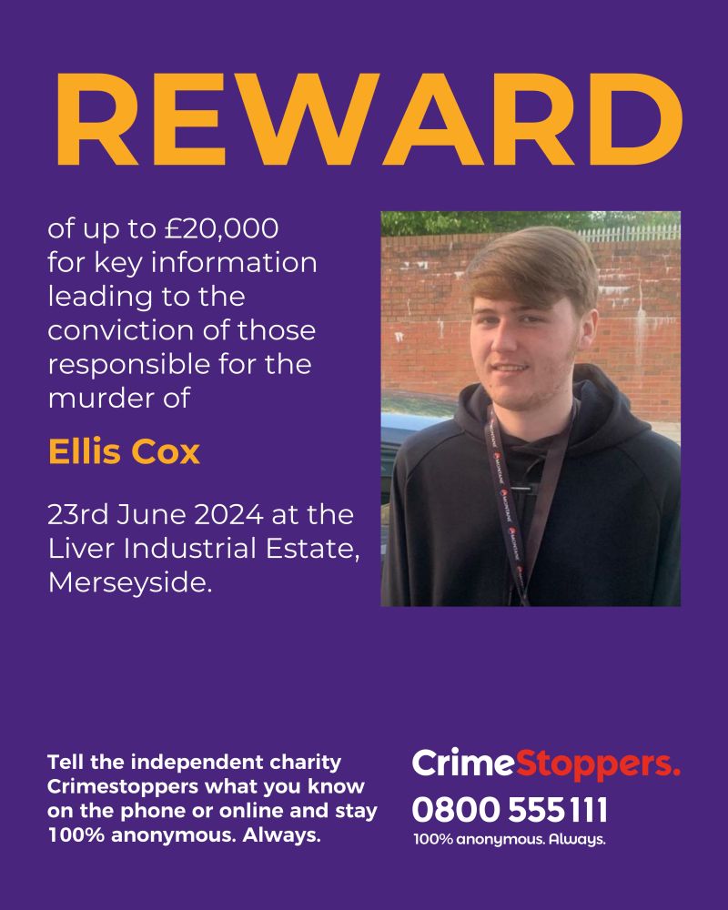 Ellis Cox murder reward offered graphic