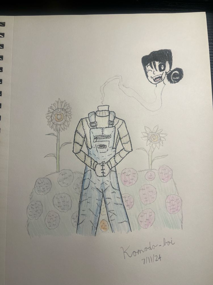 Ena Yureimoto gardening.