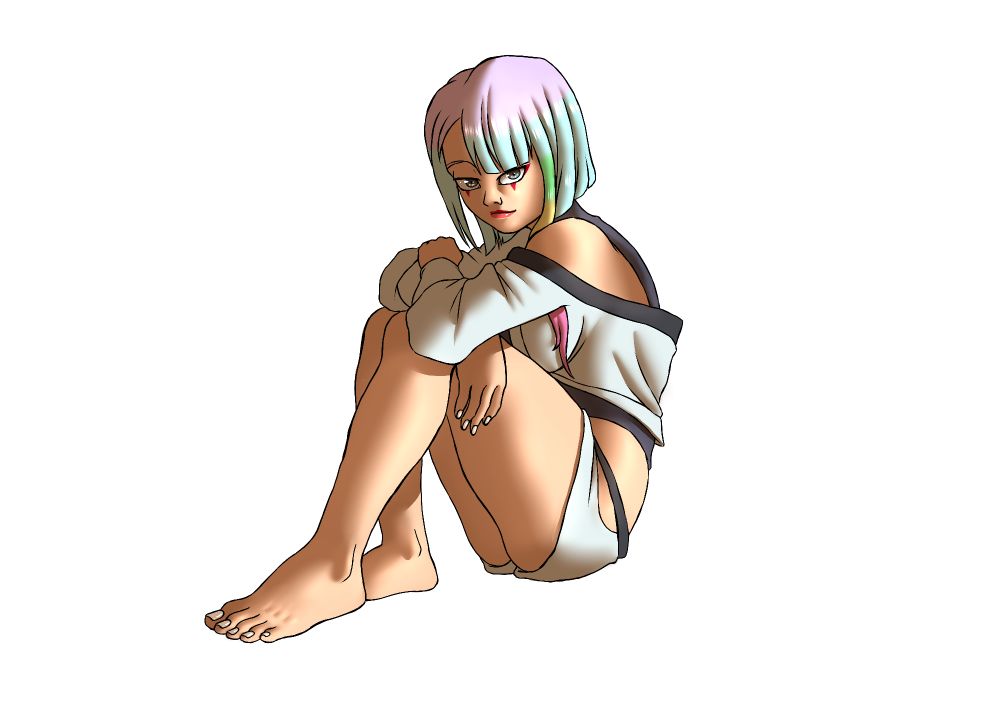 Fanart of Lucy from Cyberpunk Edgerunners 