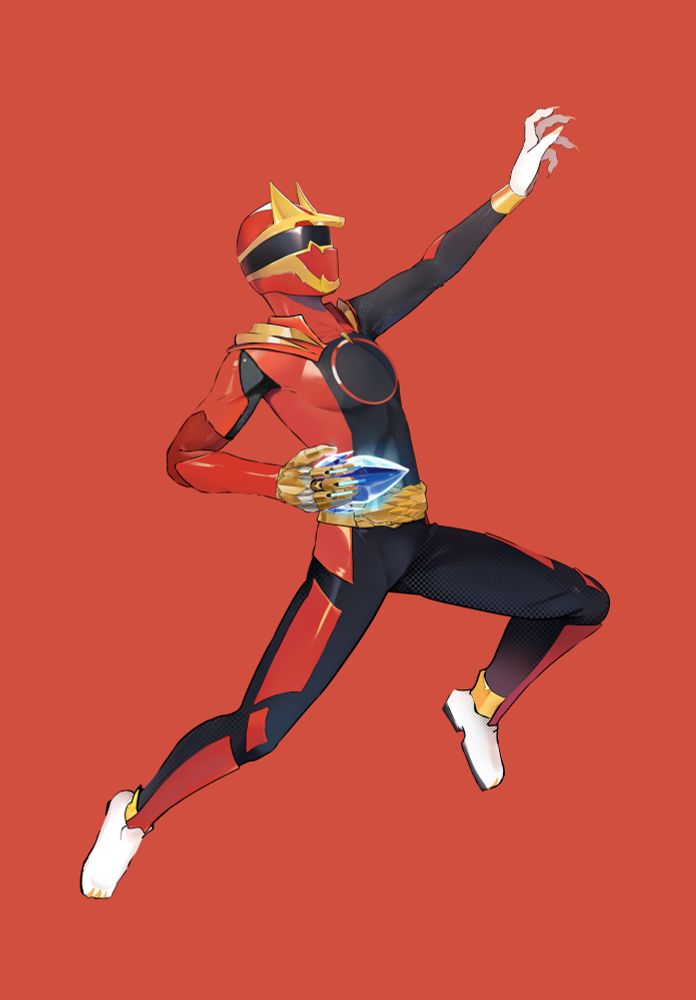 Nearly finalized illustration of Gozyu Wolf. Used as the base for the final draft.