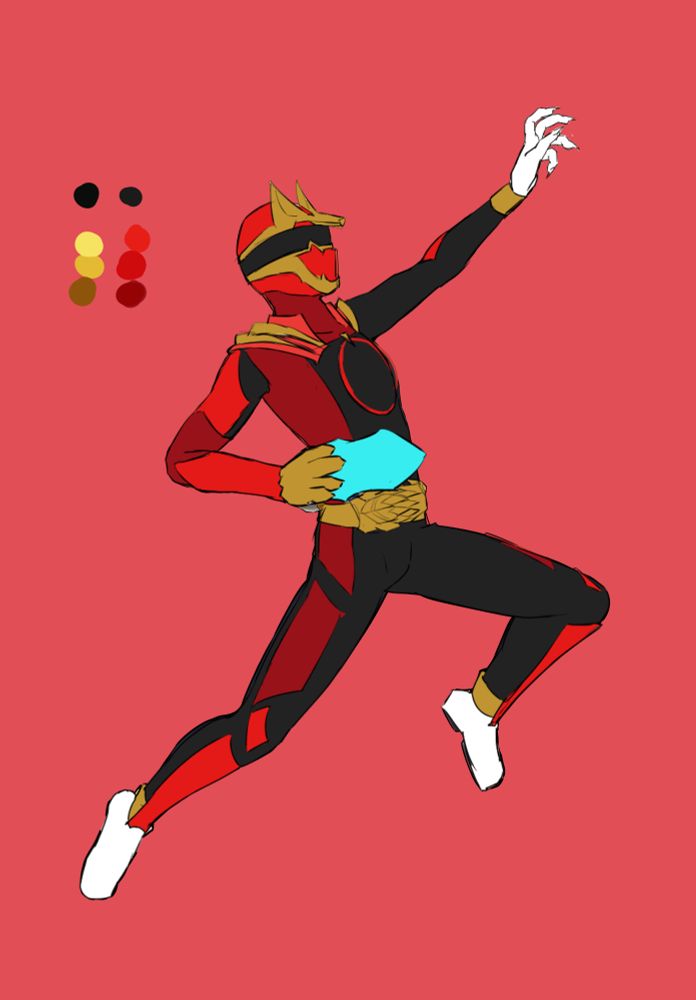 Base drawing with color pallet.
 