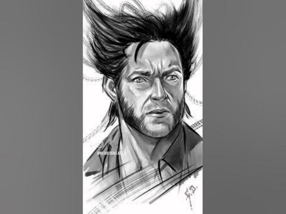 Wolverine Wednesday  #wolverine #hughjackman #drawing #artwork #time #timelapseart #digitalpainting