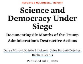 Union of concerned scientists report,
21 July 2025