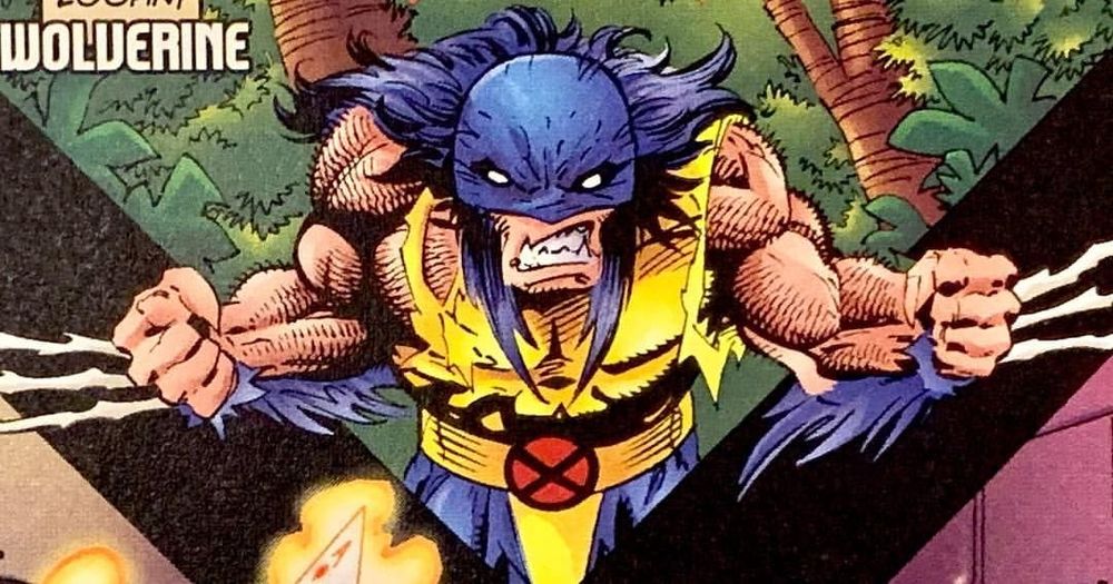 An unfortunate image of the X-Men character Wolverine during his bone claw era, which also led to a redesign that made his nose itty-bitty