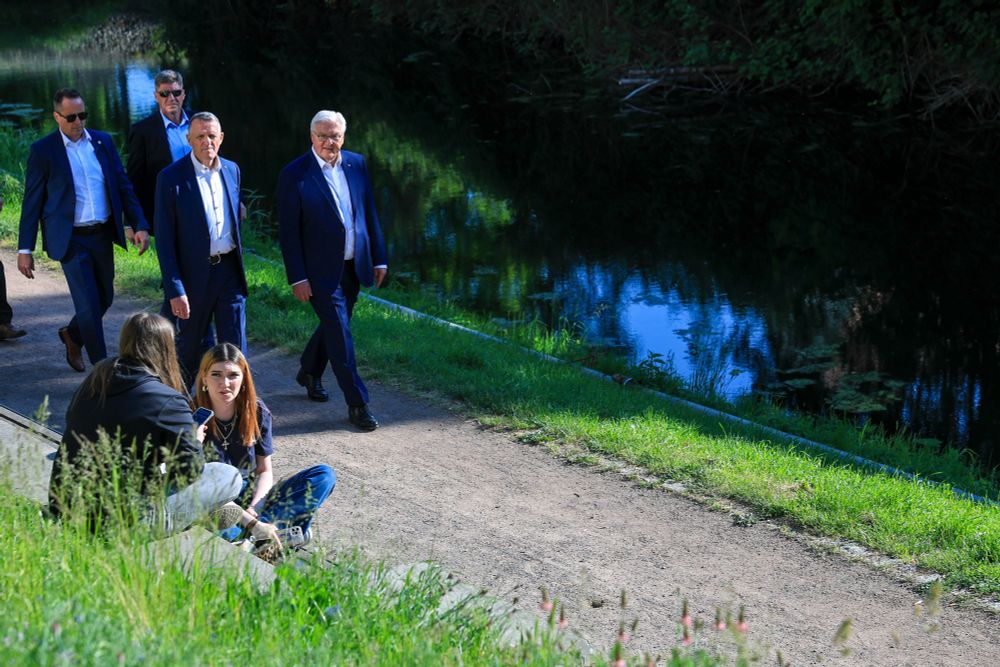 Steinmeier in Delitzsch