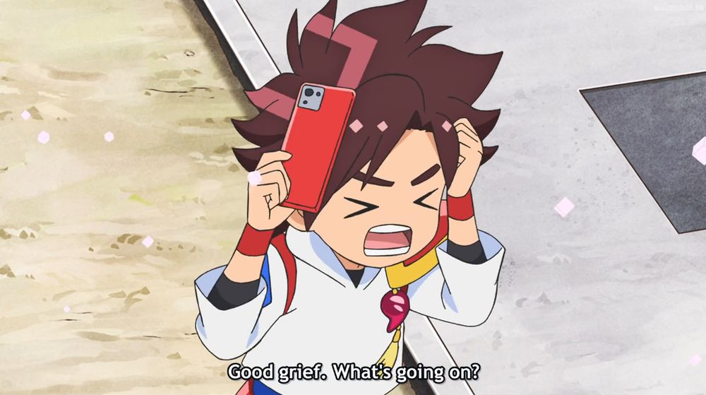 "Good Grief. What's going on?" Wataru shaking his head confused