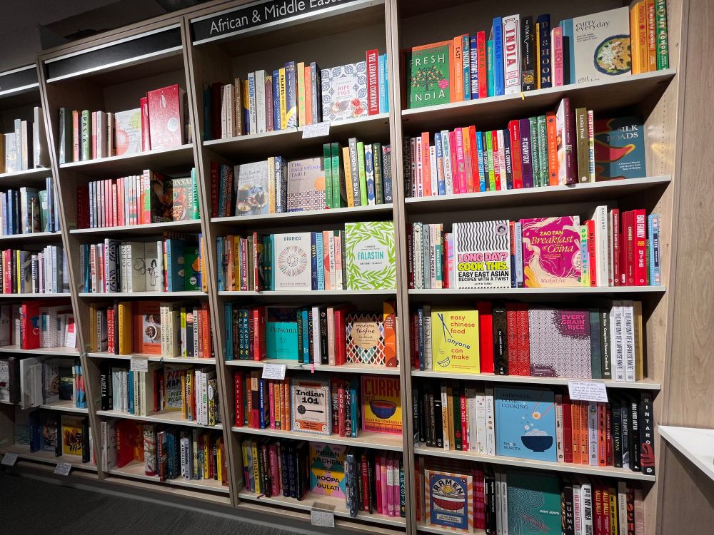 Cookbooks, UK style, lots of type and colorful graphics!