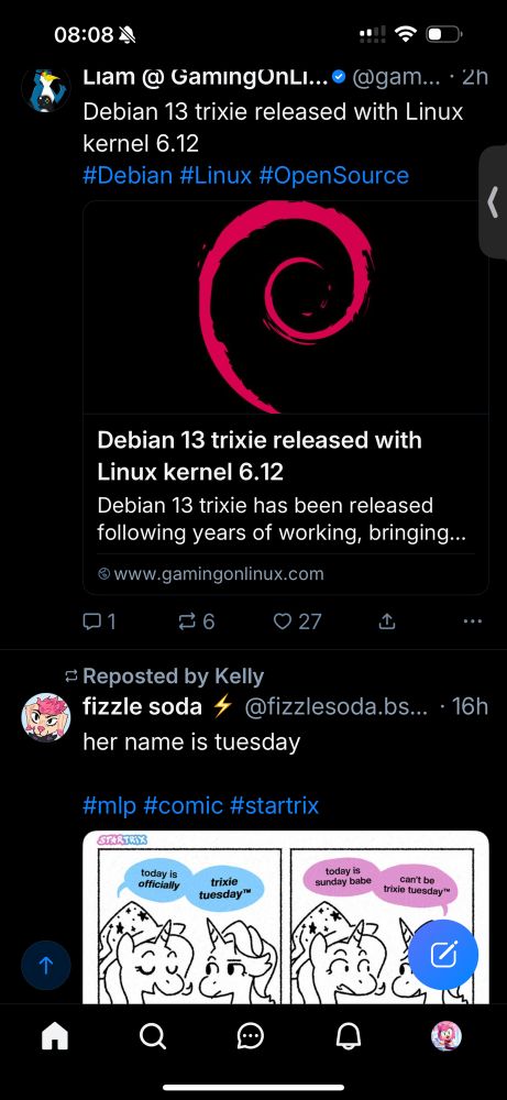 an amusing coincidence involving Debian Trixie and Trixie from the pony show