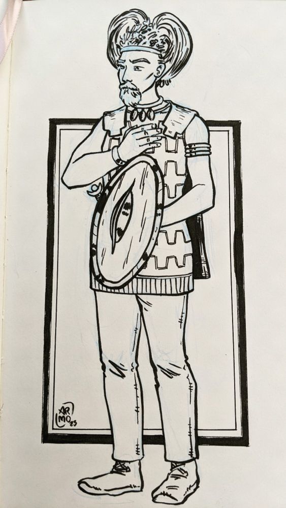 Juste le dessin du prince de Glauberg.