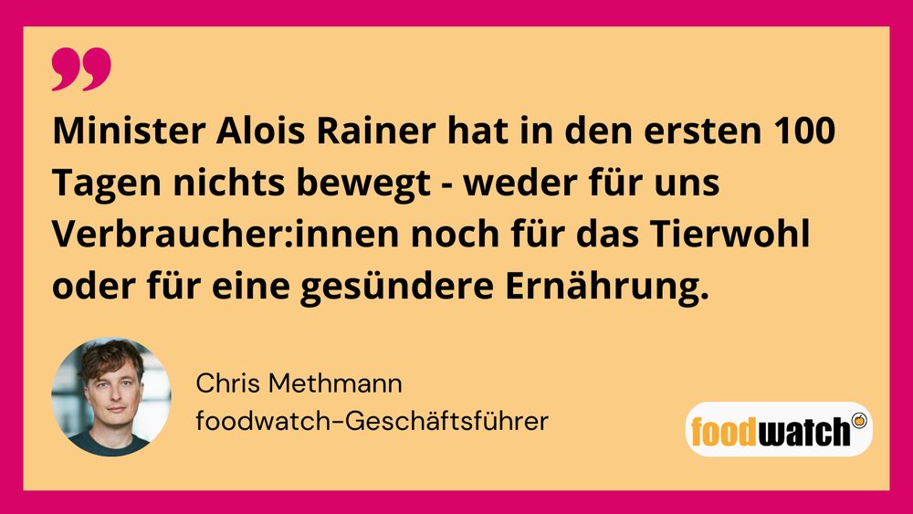 Bilanz von Bundesernährungsminister Alois Rainer nach 100 Tagen Regierungsarbeit.