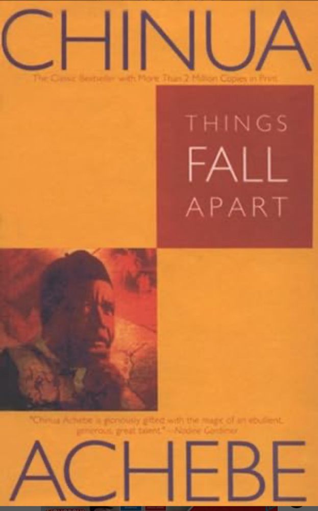 Book cover for “Things Fall Apart” by Chinua Achebe