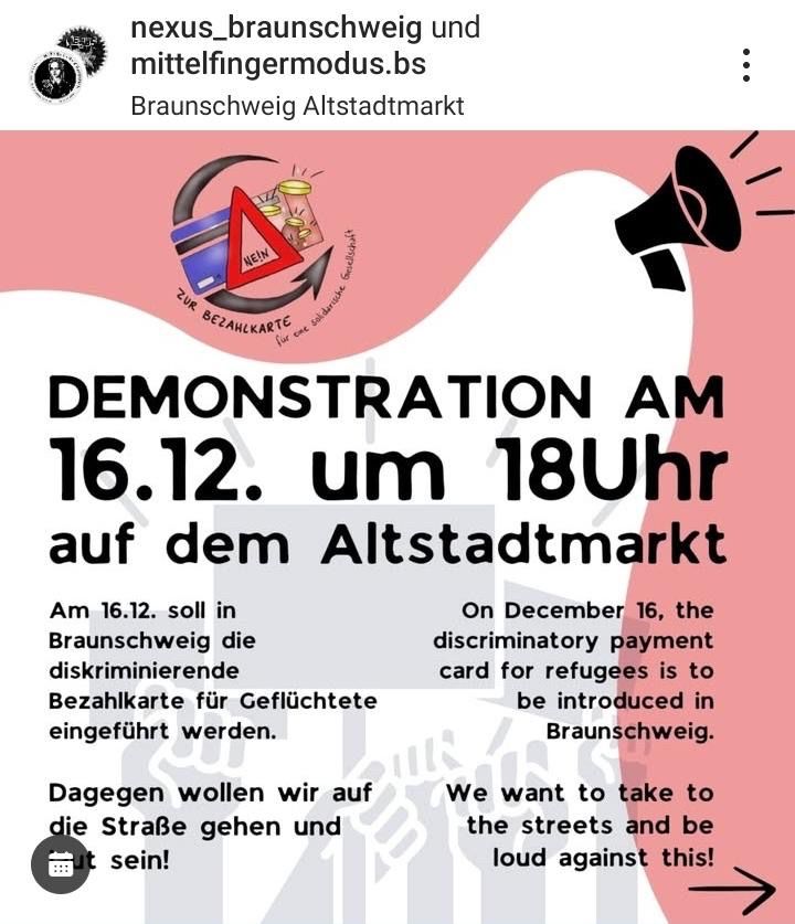 Aufruf zur Demonstration
