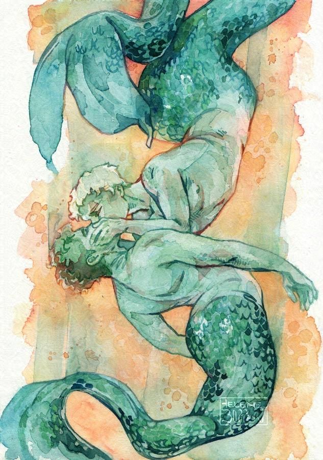 ghostsoap kissing as merman