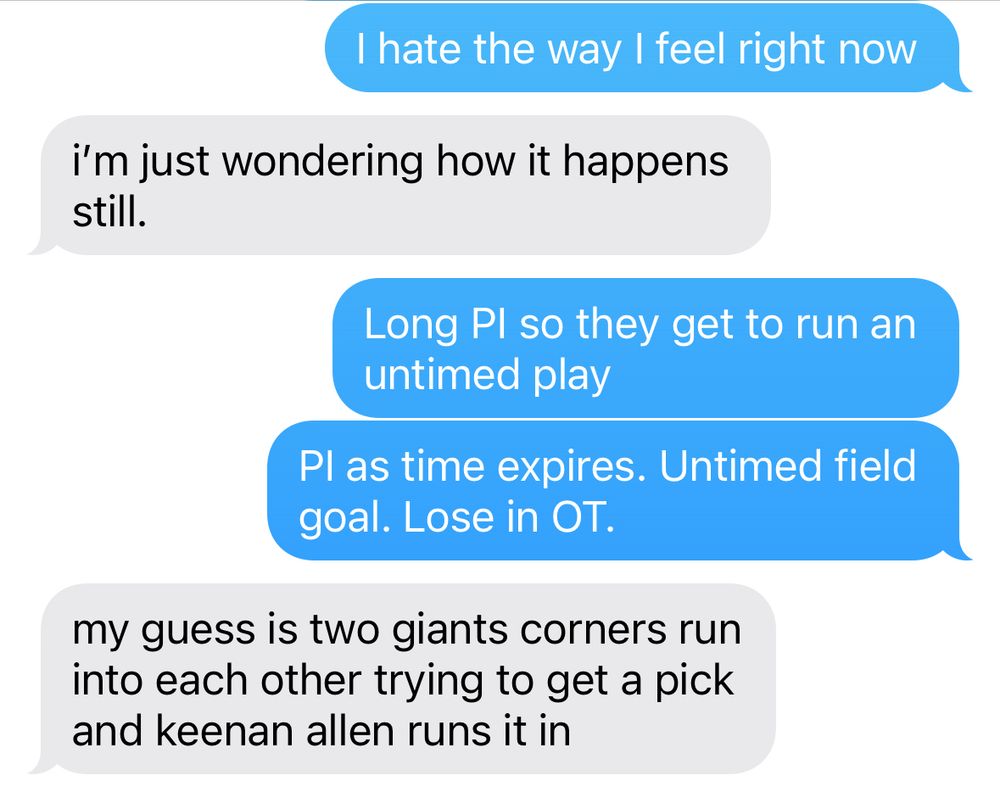 Two giants fans dooming