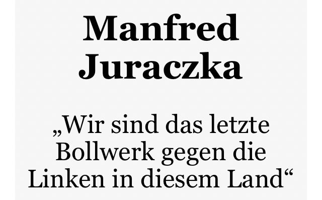 Manfred Juraczka

„Wir sind das letzte Bollwerk gegen die Linken in diesem Land“

Gespräch mit Muamer Bećirović, erschienen am 15. September 2015 in https://kopfumkrone.at/kabinett/manfred-juraczka-wir-sind-das-letzte-bollwerk-gegen-die-linken-in-diesem-land
