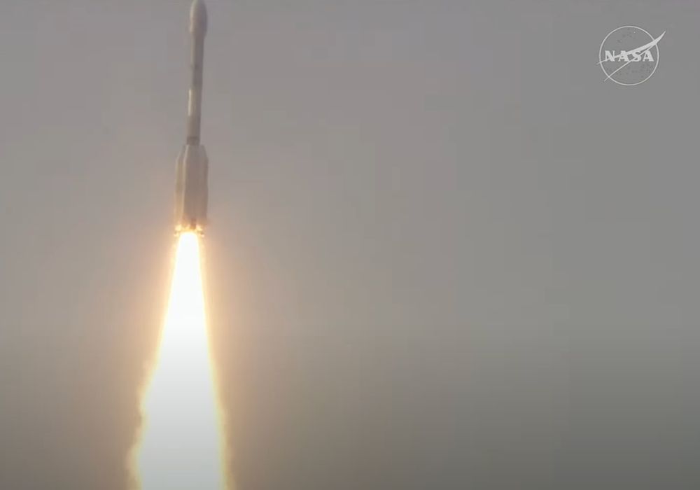 NISAR rocket in flight