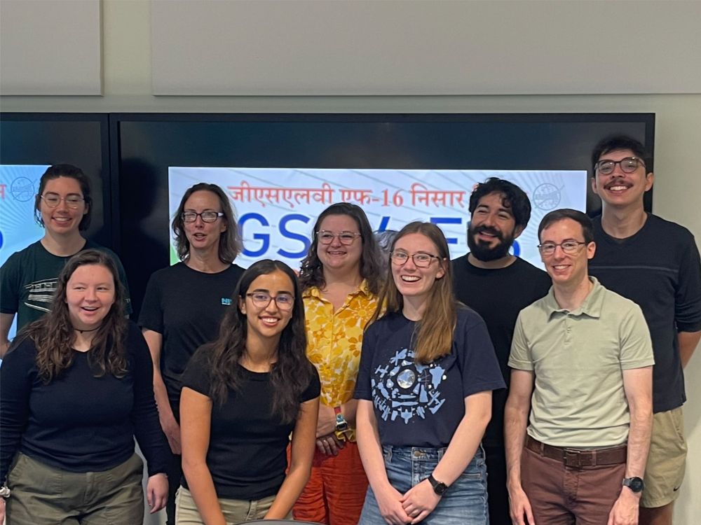 9 folks at Cornell watching the NISAR launch live