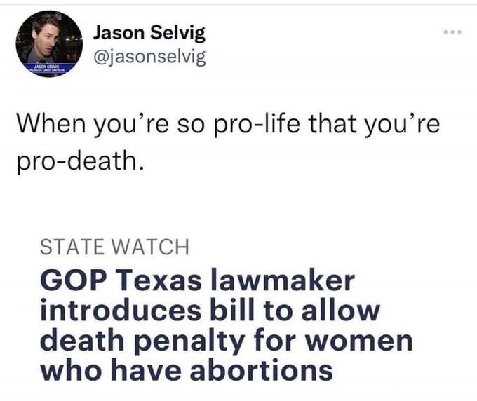 Republicans. the party of pro death