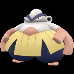 An image of a 3d model of Hariyama from Pokémon Scarlet / Violet.

"mom said it's my turn on the Xbox".