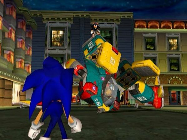 Sonic meets Shadow for the first time after escaping GUN containment.