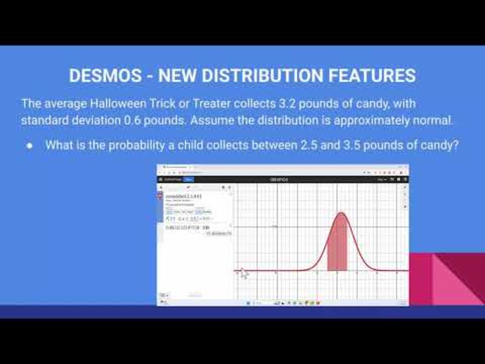 Desmos Distribution Updates