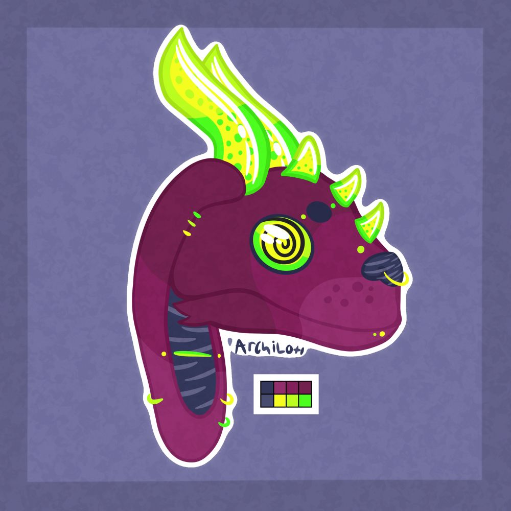 Side profile of the same oc 