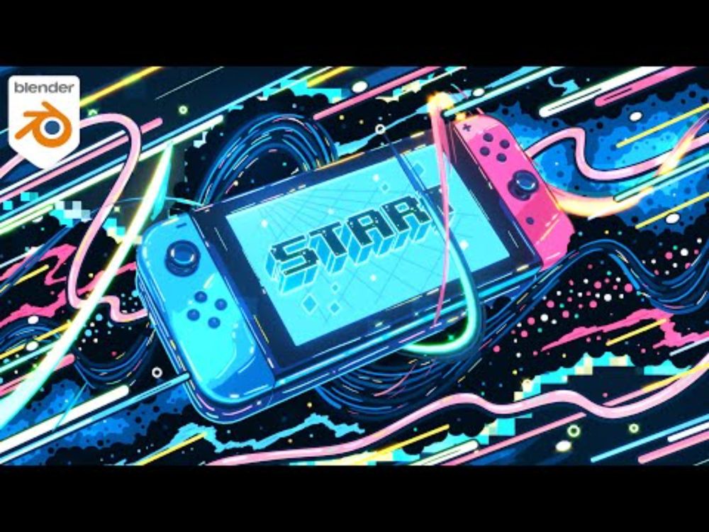 Remaking my Nintendo Switch after 1 Year in Blender & Grease Pencil