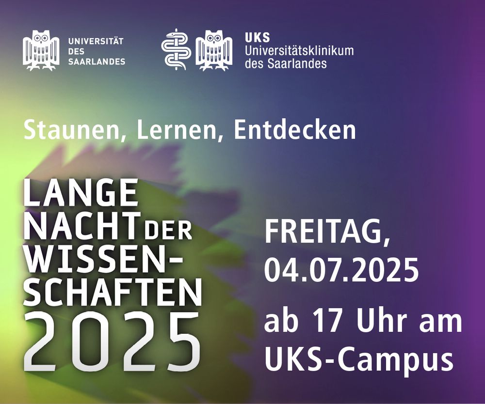 Plakat der Langen Nacht der Wissenschaften am 4. Juli