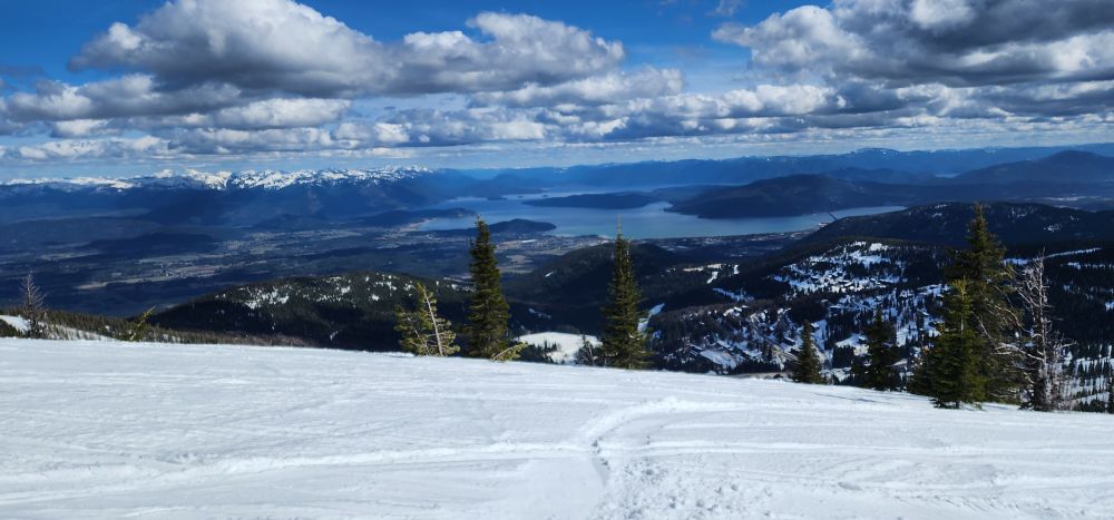 The view from Schweitzer Mountain.