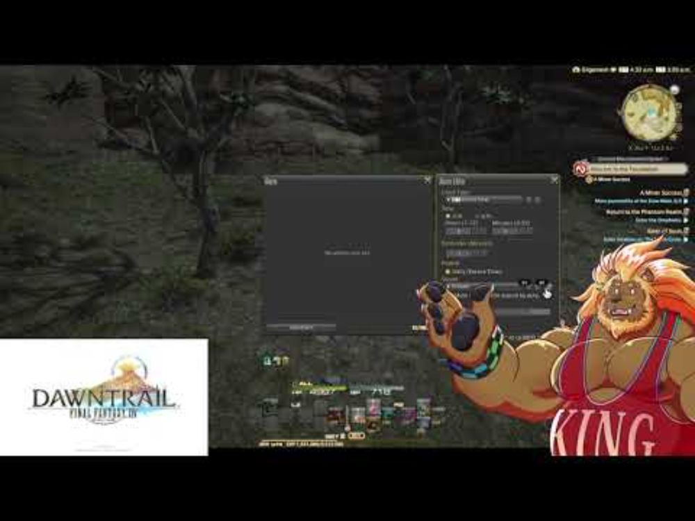 Finding out the FFXIV in game alarm has options