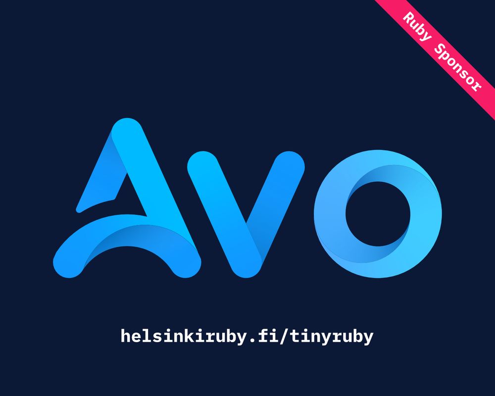 Avo logo with a “Ruby Sponsor” sash