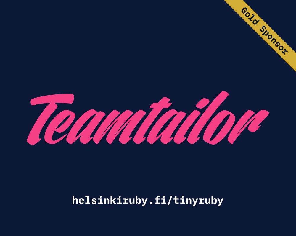 Teamtailor logo with a Gold sponsor sash