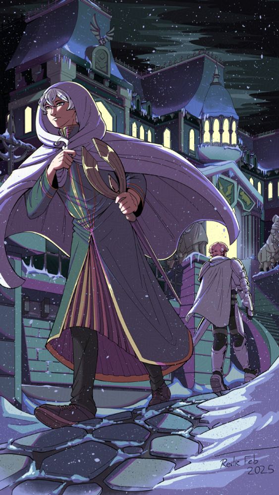 Temenos and Crick from Octopath Traveler in Stormhail