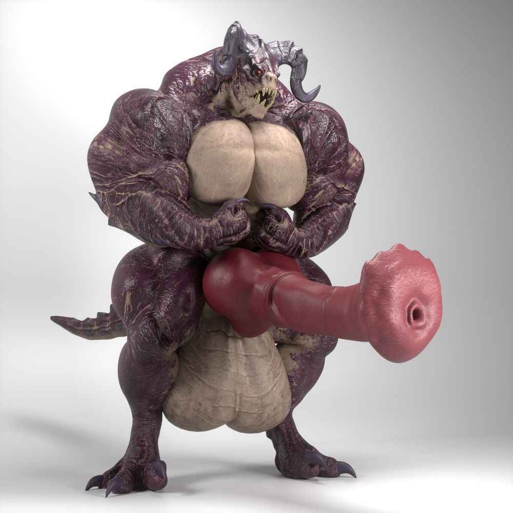 3D render, deathclaw flexing with more hyper muscles and dick.
#nsfw #solo #scalie #deathclaw #vleischak #muscle #hyper #hypermuscle