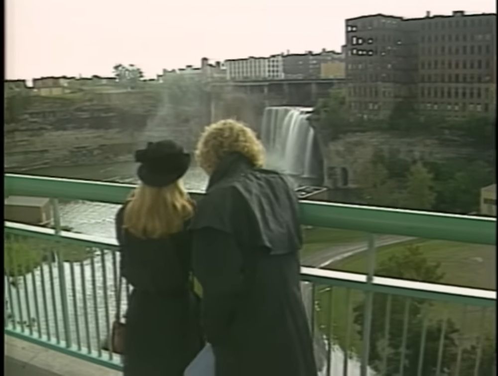 Luke and Laura from General Hospital on location in Rochester, NY.