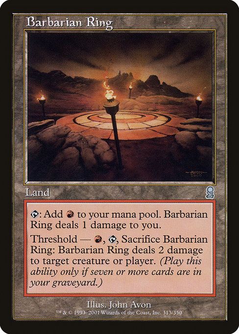 Barbarian Ring, a land featuring a circle-shaped combat arena.
