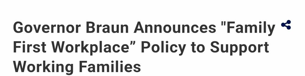Govern Braun Announces "Family First Workplace" Policy to Suppoet Working Families